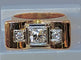 Bague Bague TANK en or jaune & diamants 58 Facettes
