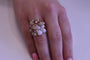 Bague CHAUMET - Bague Hortensia Or rose Diamants Opale Tourmalines Saphirs 58 Facettes 082477