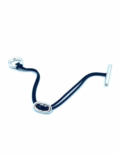 Bracelet HERMÈS. Collection Skipper, bracelet argent 58 Facettes