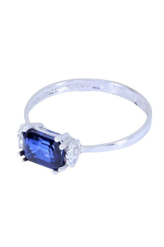 Bague Bague moderne, saphir, diamants 58 Facettes 063531