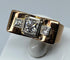 Bague Bague TANK en or jaune & diamants 58 Facettes