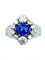 Bague Bague 19ème or, saphir et diamants 58 Facettes