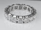 Bague 55 Alliance en or blanc 18 carats sertie de 16 diamants environ 2,80/3 carats 58 Facettes AB276