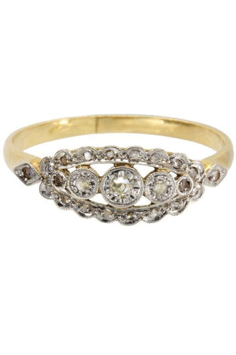 Bague BAGUE DIAMANTS ART-NOUVEAU 58 Facettes 040301