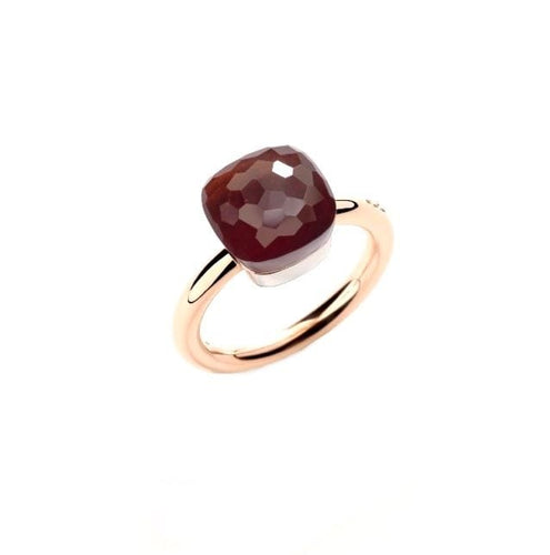 Bague 53 POMELLATO.  Collection Nudo, bague 2 ors et grenat 58 Facettes