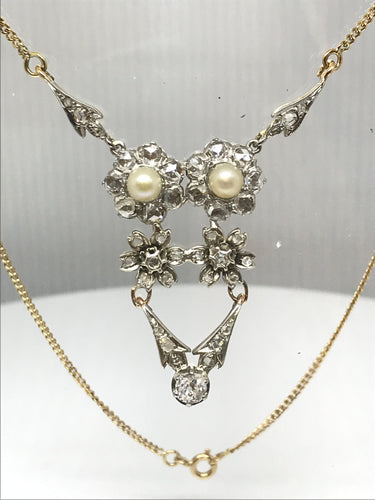 Collier Collier or et diamants 58 Facettes