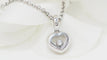 Collier 37cm Chopard - Collier Happy Diamonds cœur en or blanc et diamant 58 Facettes 32410