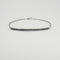 Bracelet Bracelet or blanc barrette diamants noirs 58 Facettes