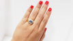 Bague 55 Bague saphirs de Ceylan et diamants 58 Facettes 32136