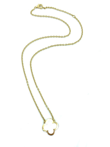 Pendentif Pendentif Van Cleef & Arpels "Pure Alhambra" or jaune et nacre 58 Facettes