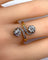 Bague 53 Bague en or blanc et or jaune 18 carats en diamants. Epoque 1900 58 Facettes AB267