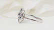 Bague 51 Bague Art Déco Or blanc Saphir Diamants 58 Facettes 32454