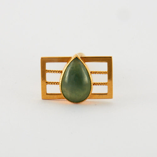 Boutons de manchette Boutons de Manchette Or Jaune Pierre Fine 58 Facettes