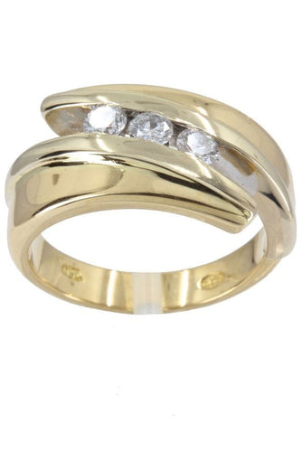 Bague 50 BAGUE DIAMANTS TRILOGIE 58 Facettes 039191