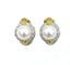 Boucles d'oreilles Boucles d’oreilles or jaune, perles et diamants 58 Facettes