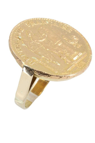 Bague BAGUE PIÈCE 20 FRANCS GÉNIE 58 Facettes 038891