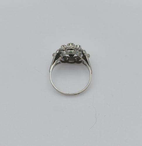 Bague 55.5 Bague vintage or platine diamants 58 Facettes