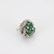 Boucles d'oreilles BOUCLES D'OREILLES RETRO EMERAUDES DIAMANTS 58 Facettes Q535A (708)