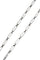 Collier CHAINE MAILLE RECTANGLE 58 Facettes 047521