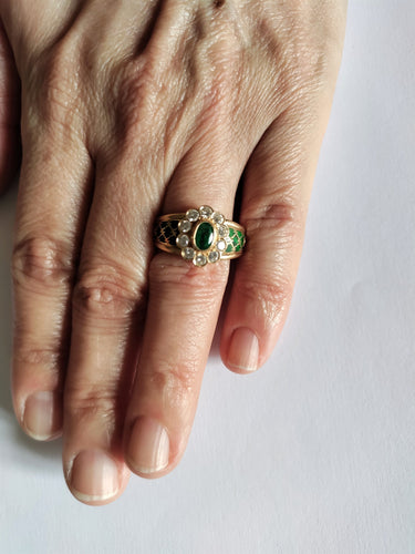 Bague KORLOFF bague marguerite émeraude 58 Facettes
