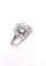Bague 56 Bague marguerite platine diamants 58 Facettes