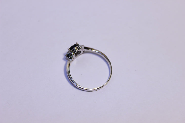 Bague 57 Bague Diamants et Saphir 58 Facettes