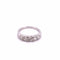 Bague Alliance ancienne en Or blanc & diamants 58 Facettes