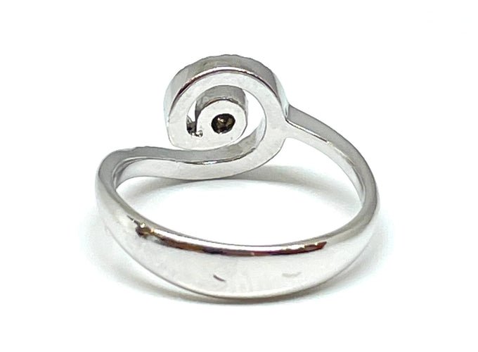 Bague Bague tourbillon or blanc diamants 58 Facettes