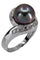 Bague 50 BAGUE TOURBILLON PERLE DE TAHITI ET DIAMANTS 58 Facettes 056421