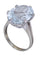Bague 55 Bague Or blanc Aigue-marine 58 Facettes 082581