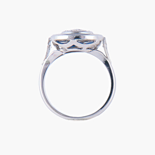 Bague Bague style Art Déco Diamants Saphirs 58 Facettes
