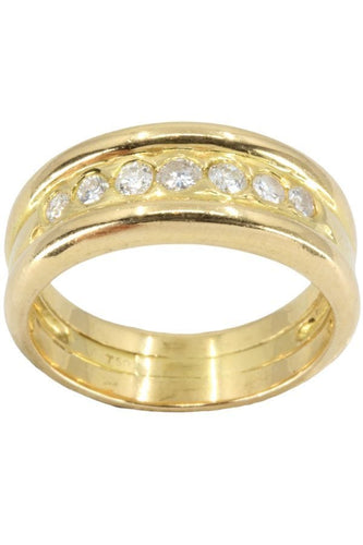 Bague 53 BAGUE MODERNE DIAMANTS 58 Facettes 050741