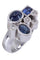 Bague 55.5 Bague moderne Or jaune Saphirs Diamants 58 Facettes 077201