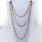 Collier Sautoir filigrane Or jaune 3 rangs 58 Facettes