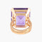 Bague 50 Bague Or jaune Pierre violette 58 Facettes