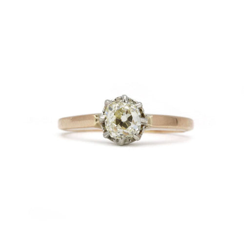 Bague 53 Solitaire Diamant taille ancienne 0.50ct 58 Facettes 220319R