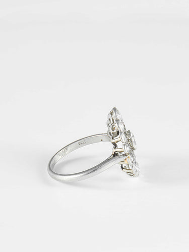 Bague 54 Bague Platine Or Diamants 58 Facettes