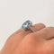 Bague 55 Bague Topaze bleue 58 Facettes