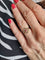 Bague 54 BAGUE TRÈFLE ART NOUVEAU RUBIS DIAMANTS 58 Facettes 073181