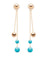 Boucles d'oreilles PIAGET - Boucles d'oreilles Possession Or rose Diamant Turquoise 58 Facettes G38PW500