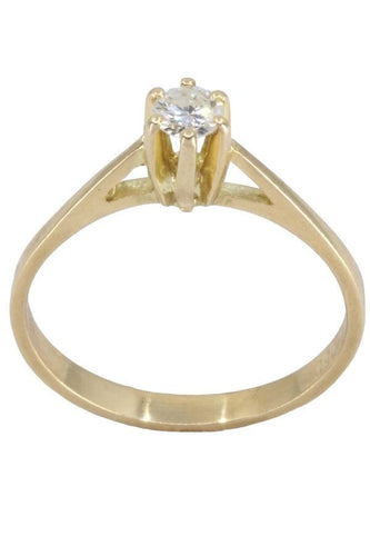 Bague 59 BAGUE SOLITAIRE DIAMANT 0.23 CARAT 58 Facettes 070901