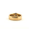 Bague 53 Alliance or jaune 18 carats motif en diamants 58 Facettes