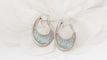Boucles d'oreilles Boucles d'oreilles aigues marines et diamants 58 Facettes 32153