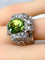 Bague Bague Art Déco Platine diamants et péridot 58 Facettes