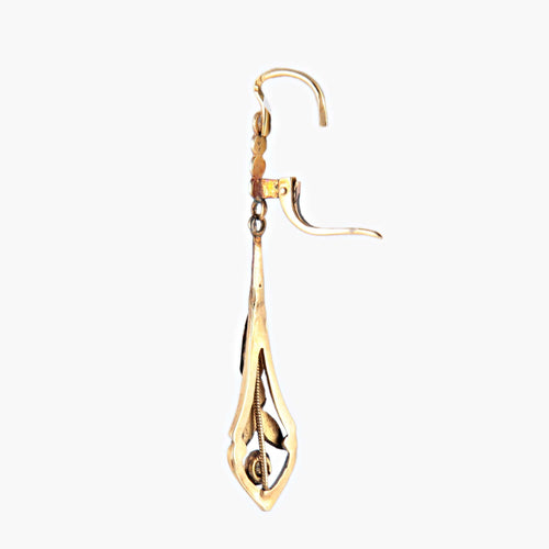 Boucles d'oreilles Boucles d'oreilles Deux Ors 1900 58 Facettes