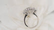 Bague 51 Bague vintage en or blanc et diamants 58 Facettes 32087