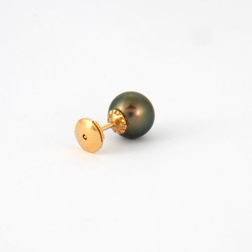 Boucles d'oreilles Puces d'oreilles perles de Tahiti 58 Facettes