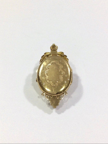 Pendentif Savard - Médaillon Photo Or Et Perles Napoléon III 58 Facettes 949564
