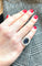 Bague Bague Pompadour en platine, saphir ovale et diamants 58 Facettes