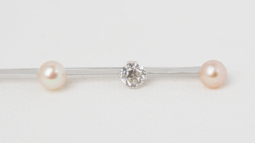 Broche Broche barrette Or Diamants Perles 58 Facettes 31749